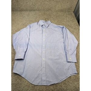 Brooks Brothers Makers Button Down Shirt Light Blue Oxford Long Sleeve Men's XXL